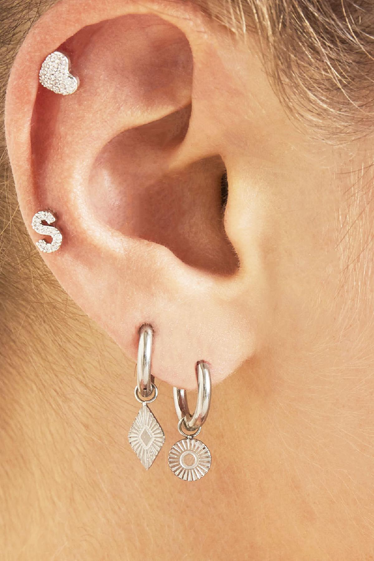 Boucles d'oreilles Diamond Acier inoxydable h5 Image2